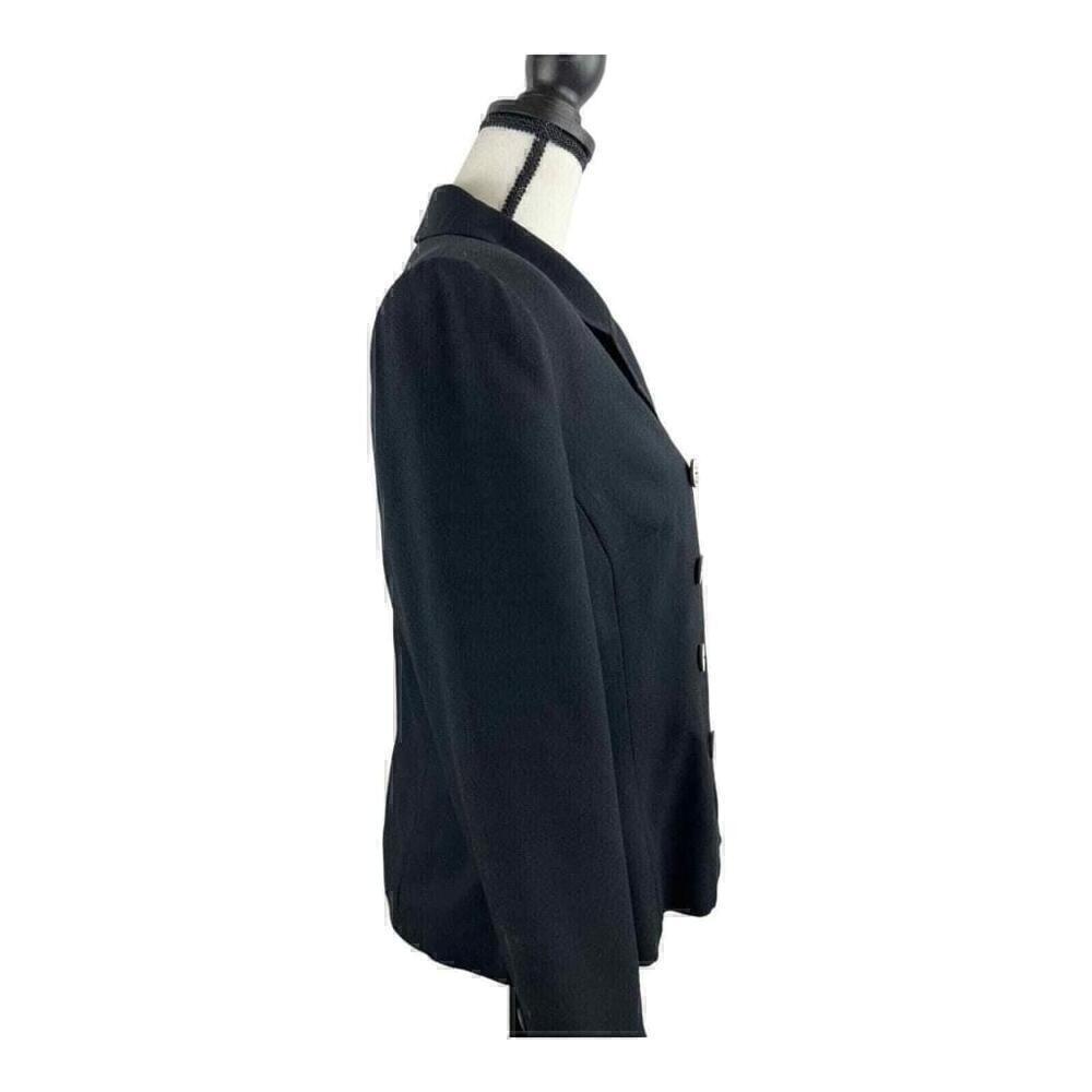 Women's Kasper & Company ASL Lined Jacket Black Double Breasted Blazer Size 8 - Picture 5 of 5